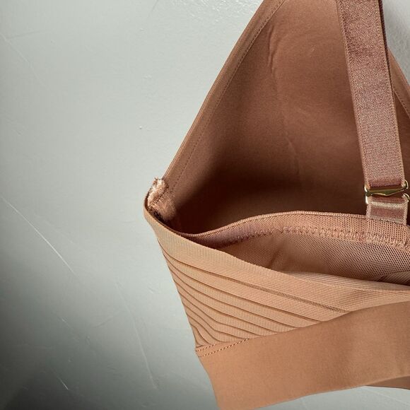 Third Love Bra 24/7 Seamless Stripe Wireless Bra Size 34E Mocha - Picture 12 of 15